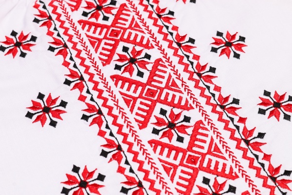 Вышиванка для девочек Эдельвика р.140 белый 360-21/09 