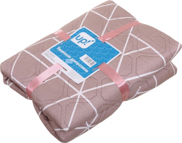 Покривало Sicily 210x240 см UP! (Underprice) бежевий із білим 