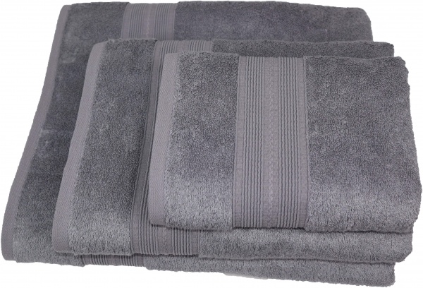 Полотенце махровое Savasan 100x150 см серый La Nuit 