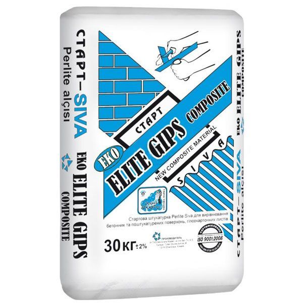 Штукатурка Elite Gips Siva Eko 30 кг