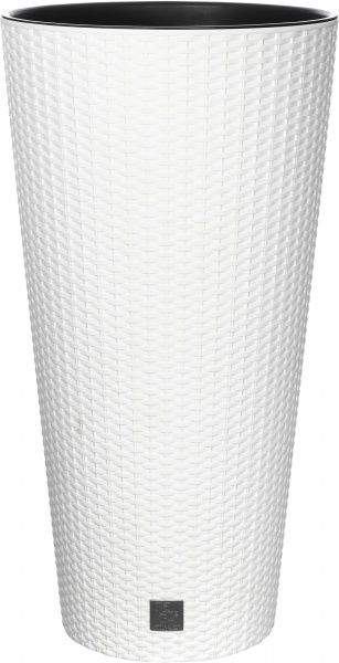 Горшок пластиковый Prosperplast Rato tubus 2 в 1 круглый 15,5л белый (77966-449) 