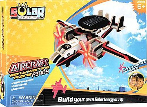 Конструктор Robotime самолет раннего предупреждения на солнечых батарейках P340S