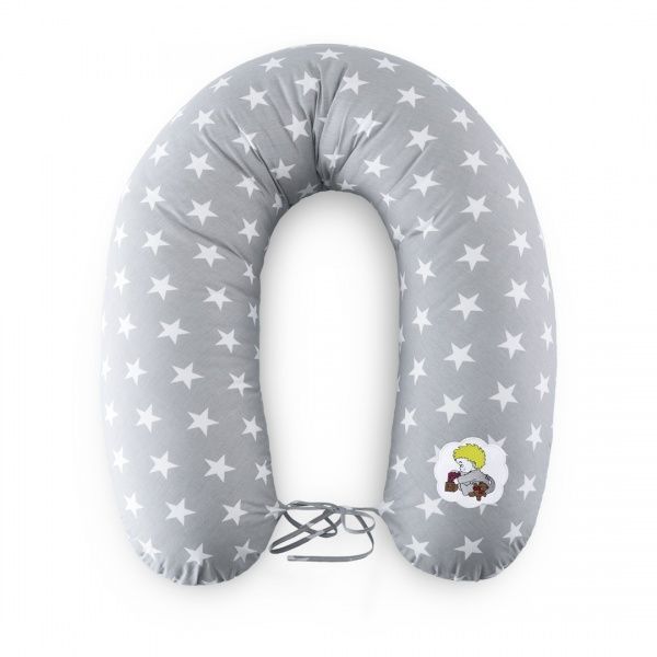 Подушка для вагітних Стандарт Зірка 35х200 см сіра IDEIA