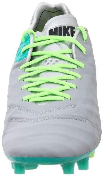 Бутси Nike Tiempo Legend VI FG 819177-005 р. US 8,5 сірий із зеленим