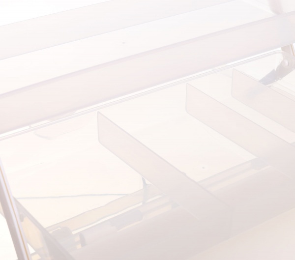 Органайзер для косметики розкладний 34х19х21,5 см білий 