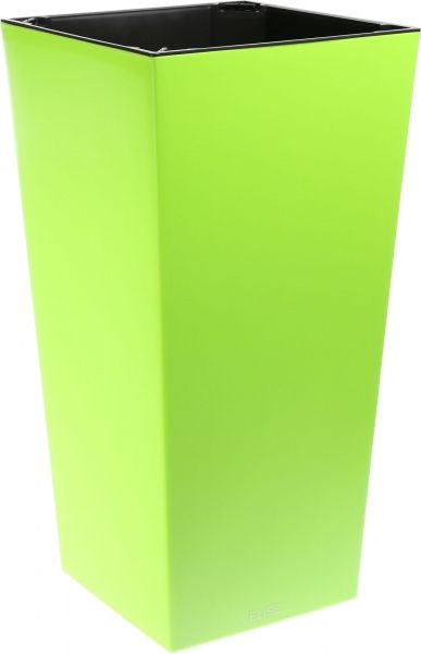 Горшок пластиковый Plastkon ELISE матовый квадратный 52,2л салатовый 