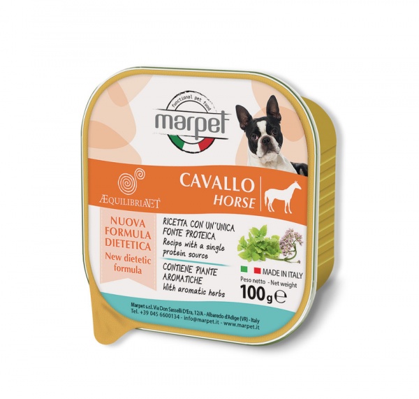 Консерва для дорослих собак для усіх порід Marpet конина 100 г