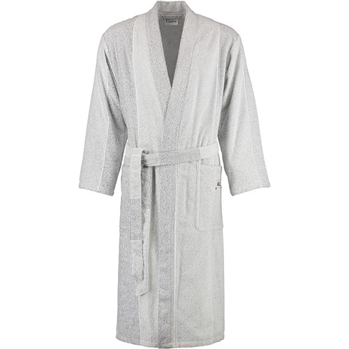 Халат чоловічий Cawo Kimono Sauna р. S білий із сірим 500518576S