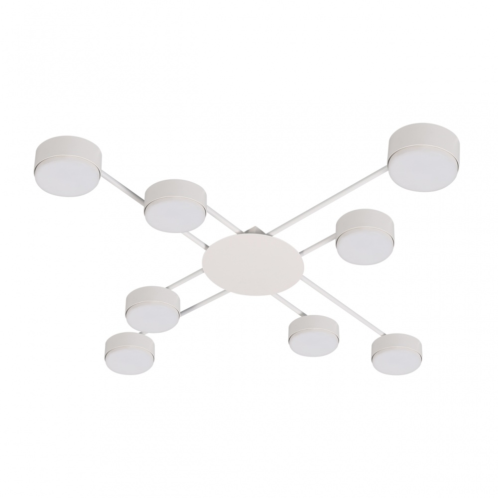 Люстра стельова Eurolamp Iron Glow 8xGX70 білий LED-LR-8хGX70(white)