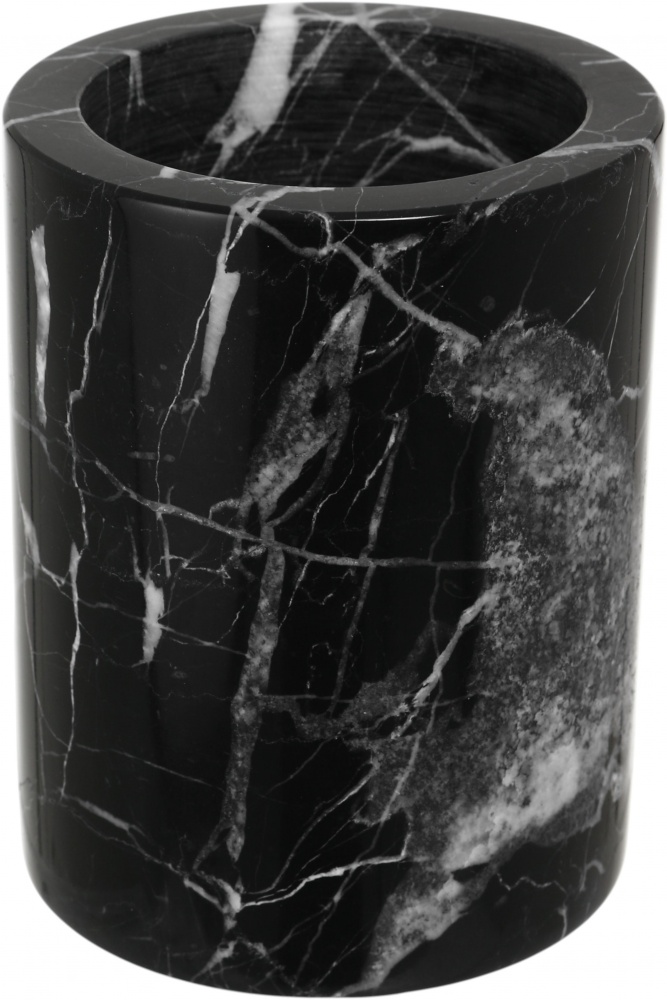 Стакан Sensio Marble 8x8х10 см черный