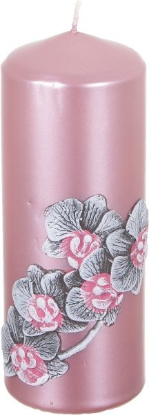 Свеча декоративная Орхидея d=7 см, h=18 см, белая Pako-If