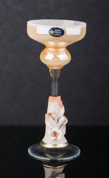 Ваза S.400 медова 10х25 см White cristal