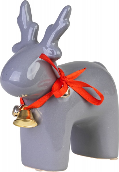 Статуетка Олень сірий 12x5,5x14 см 1407-14 Eterna