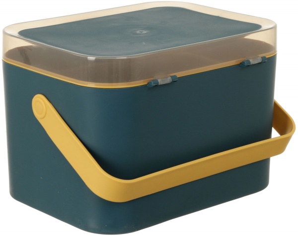 Органайзер декоративный для мелочей Soft-cиний многоуровневый с ручкой 24x23x29 см 