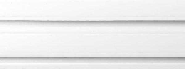 Карниз потолочный ОМиС ОМ2L двойной наборной 200 см белый 