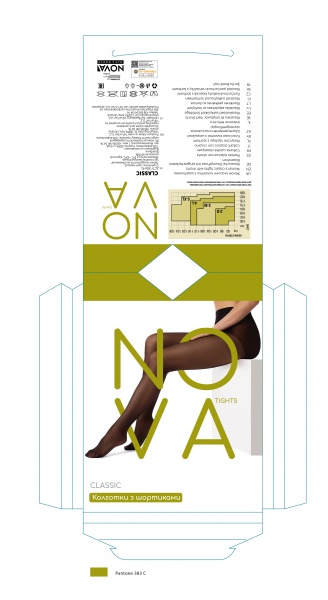 Колготки женские Nova Classic 40 den р. 4 черный