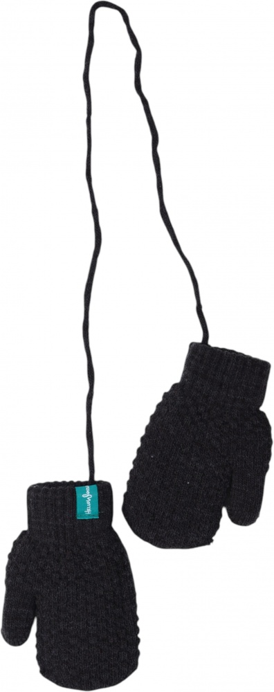 Рукавицы HW для девочек р.10-12 /темно-серый