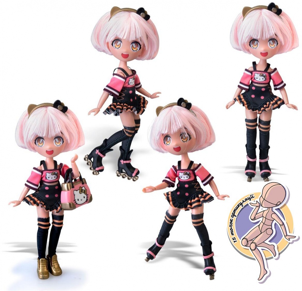 Игровой набор 4SF Manga Dolls серии Hello Kitty Золотая Роллер Дева HKTF1000