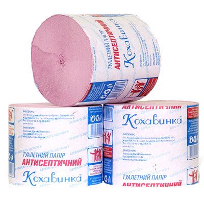 Туалетная бумага Кохавинка Антисептичний однослойная 8 шт.