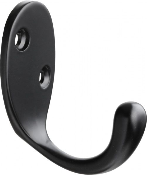 Крючок мебельный  Larvij LK0102BL черный