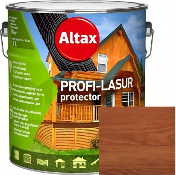 Лазур Altax PROFI-LASUR protector Тік мат 9 л