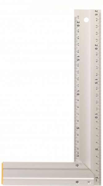 Угольник Compass 250 мм анодированный 90 две шкалы К-250