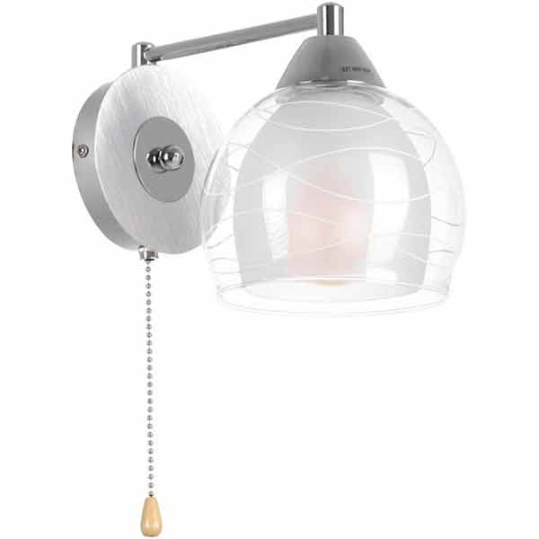 Бра Accento lighting Bordo ALPL-PLE86W-1 1x60 Вт E27 хром 