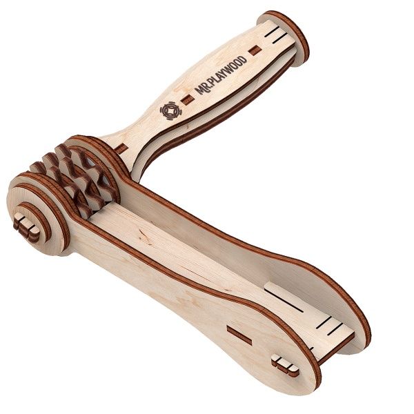 Дерев'яний 3D-конструктор Mr.Playwood Тріскачка механічна 10502