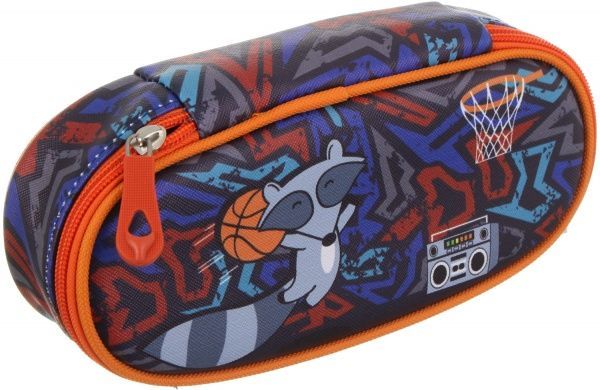 Пенал-бокс Snappy Raccon синій із малюнком