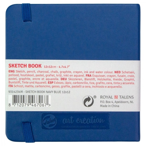 Блокнот для графики Rosa Talent Navy Blue 12x12 см 9314234M 