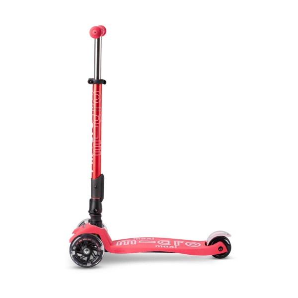 Самокат Micro Maxi Deluxe Foldable LED коралловый MMD093 