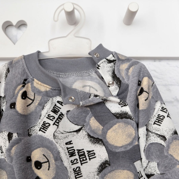 Ромпер-реглан унісекс Blanka Ведмедики р.74 сірий 12837 