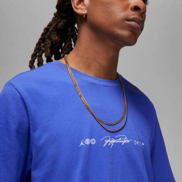 Футболка Nike M J DF SPRT GFX SS CREW DV8448-430 р.XL синій