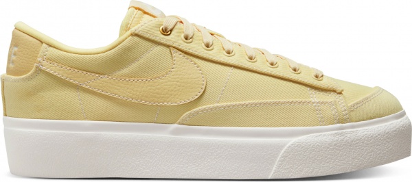 Кроссовки Nike W BLAZER LOW PLATFORM CNVS DV7475-200 р.40 бежевый