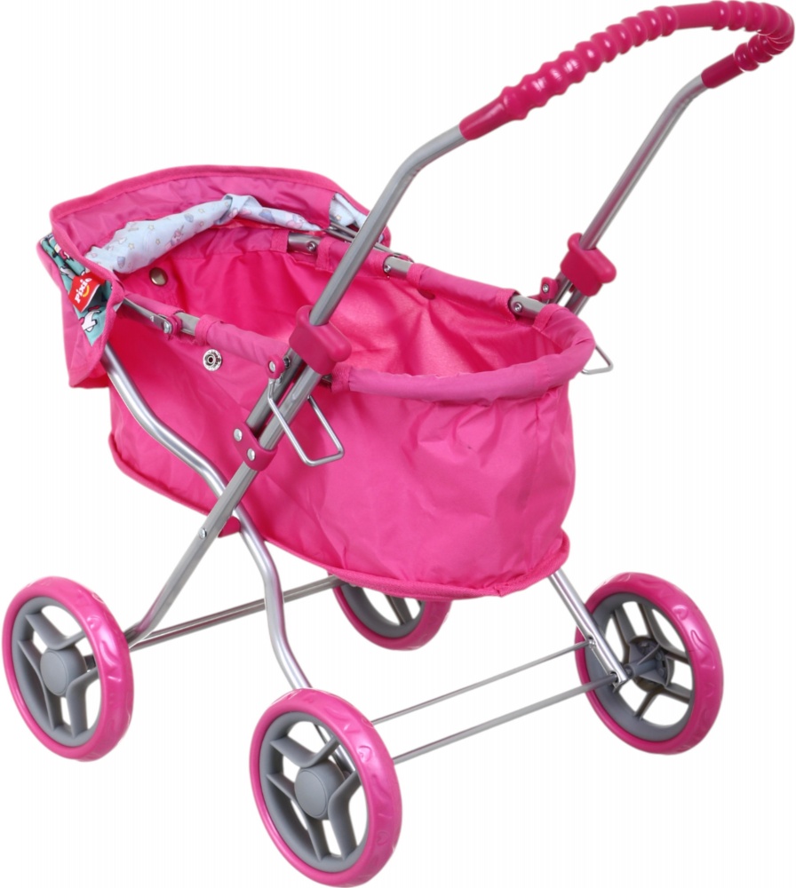 Коляска для ляльок PIXIE 58х33х55 см рожево-блакитний 9325H