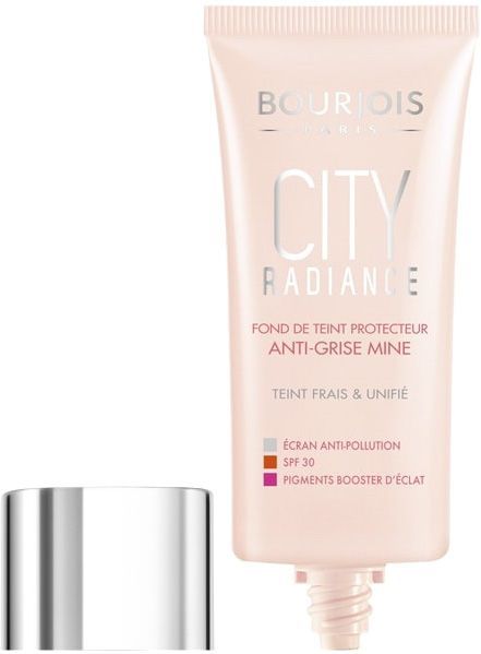Тональная основа Bourjois CITY RADIANCE увлажнение и сияние №01 розовая слоновая кость 30 мл