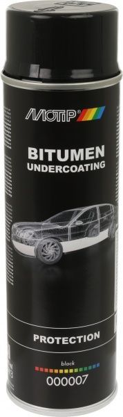 Мастика для днища автомобіля на бітумній основі Motip 000007 500 мл чорний