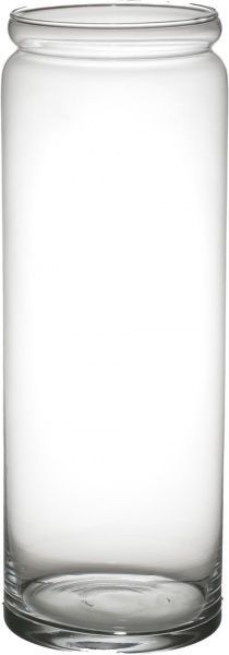 Ваза скляна прозора 12,5х35,5 см