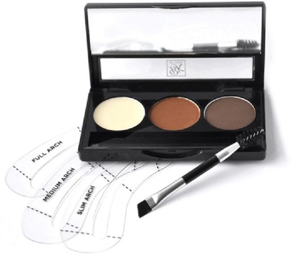 Набір для моделювання брів Kiss Kit Go Brow (RBKT03) Chocolate Brown 4 г