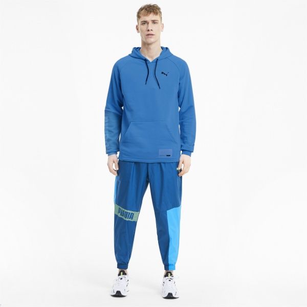 Джемпер Puma Train Graphic Knit Hoodie 51942703 р. L голубой