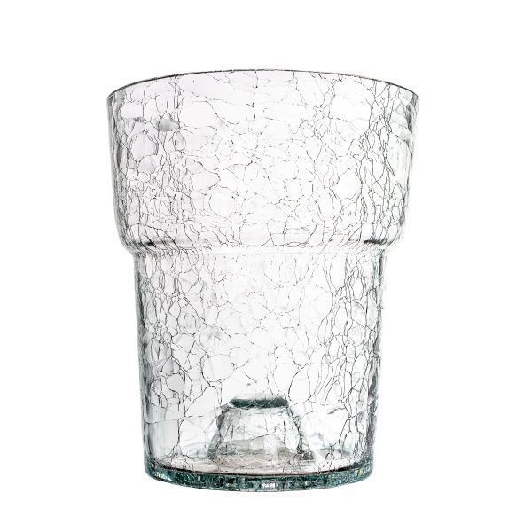 Кашпо для орхідей бите скло круглий 2 л прозорий 