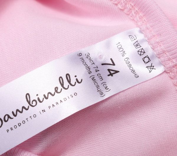 Боди детское для девочки Bambinelli Princess Б301-3 р.80 розовый 