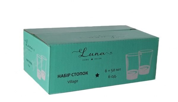 Набор рюмок для водки Village Luna 50 мл 6 шт. 