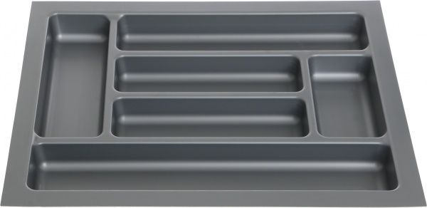 Лоток для столовых приборов Standart 450 38x48x4,5 см серый