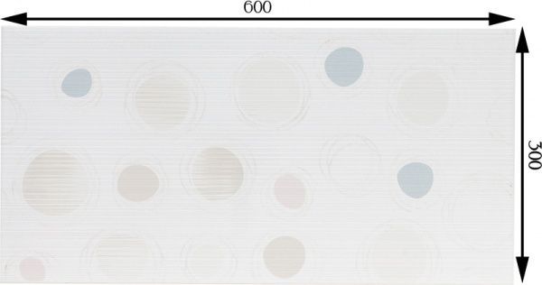 Плитка Opoczno Діаго білий Гео декор 29,7x60 