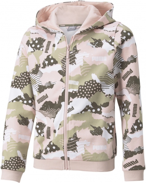 Джемпер Puma Alpha Full-Zip Hoodie 58923344 р. 128 різнокольоровий