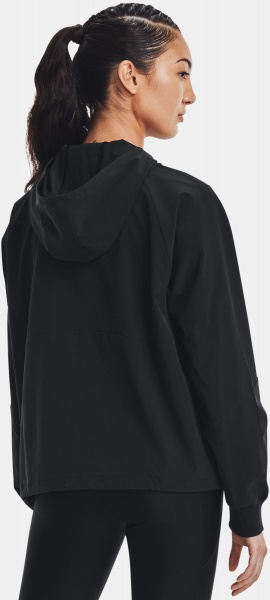 Джемпер Under Armour WOVEN FZ JACKET 1369889-002 р. L чорно-білий