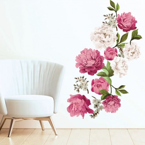 Наклейка Zatarga Пионы Z202066 90x56 см