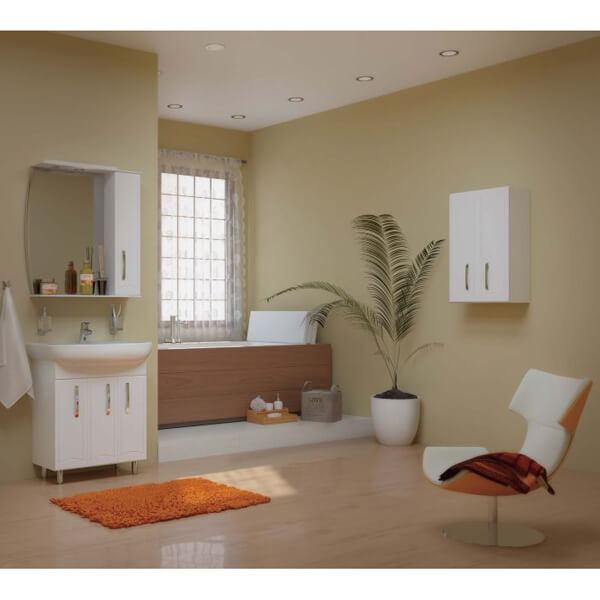 Тумба напольная Aqua Rodos Декор с умывальником Runa 70