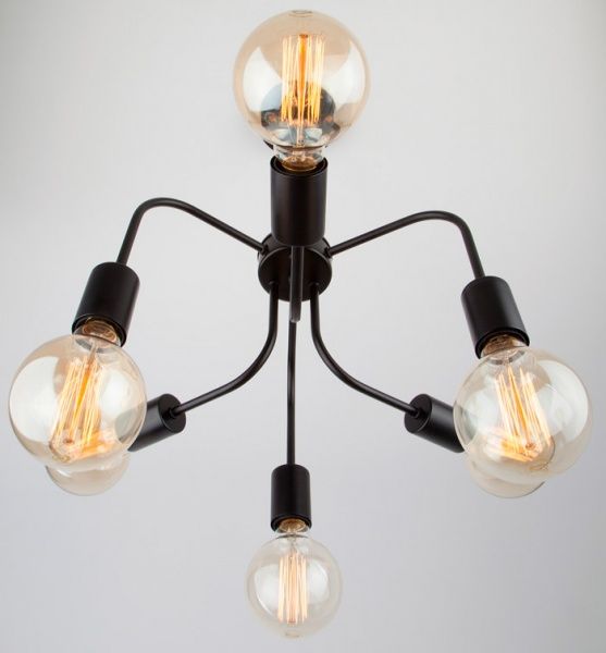 Люстра підвісна Strotskis Avion 6x40 Вт E27 чорний 70058/6 